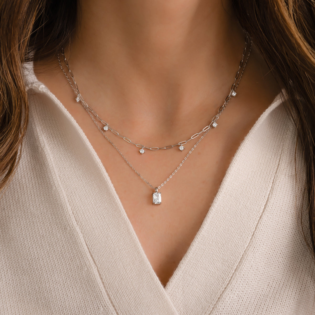 Paperclip Charm Necklace
