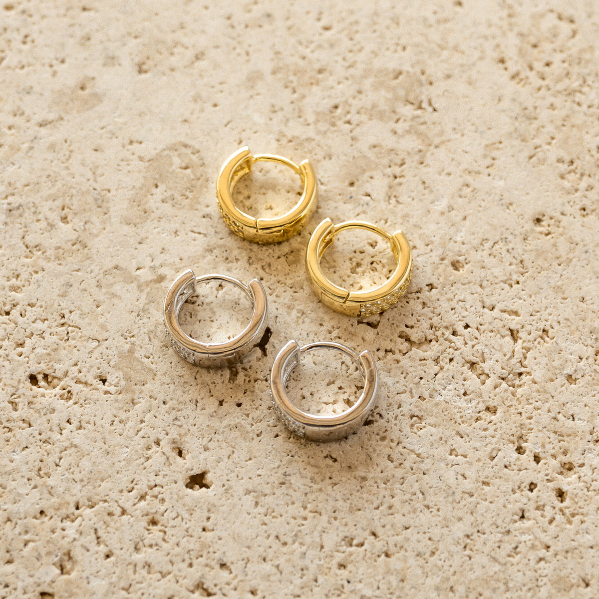 Lanie Diamond Huggie Earrings