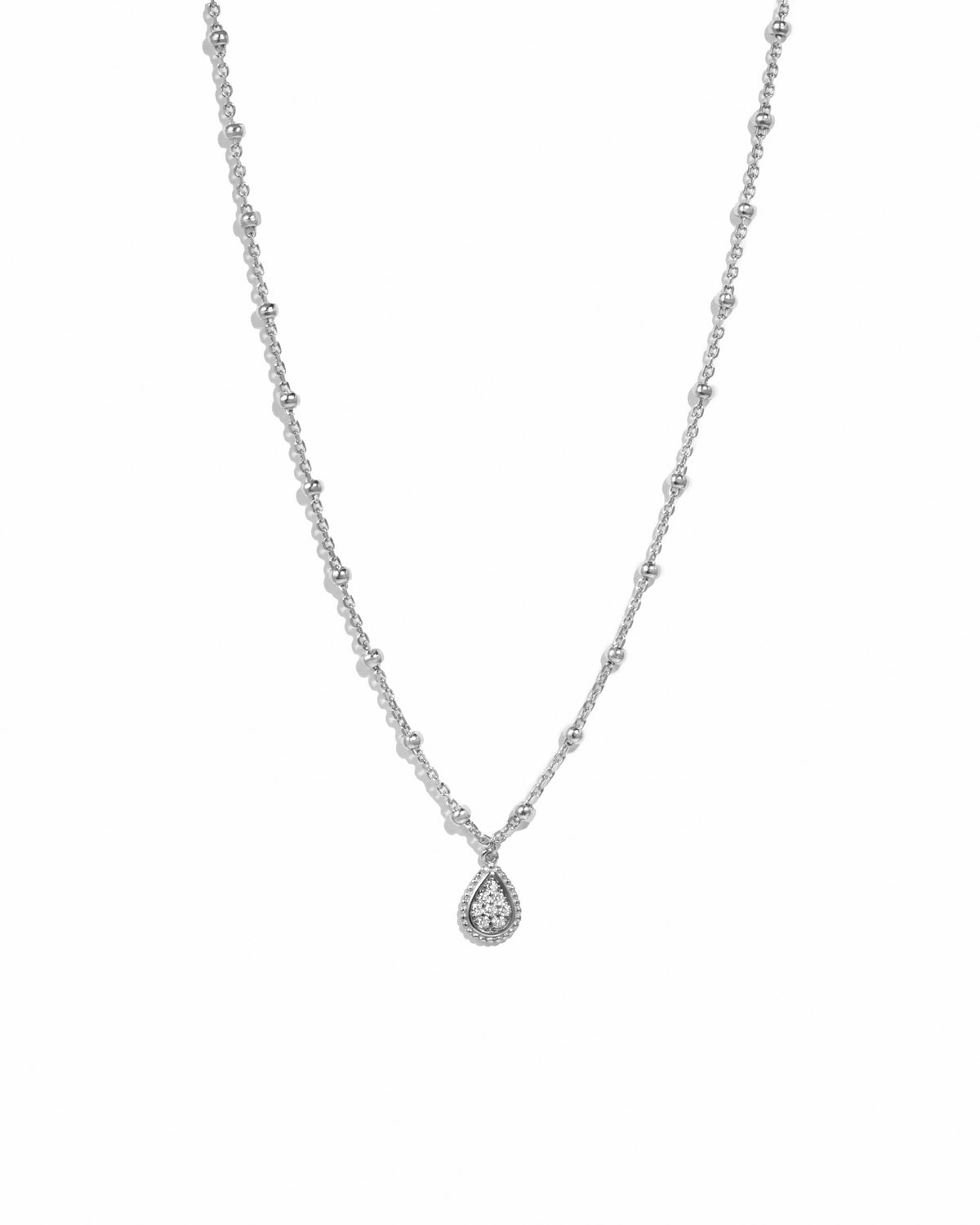 Beaded Tear Drop Necklace