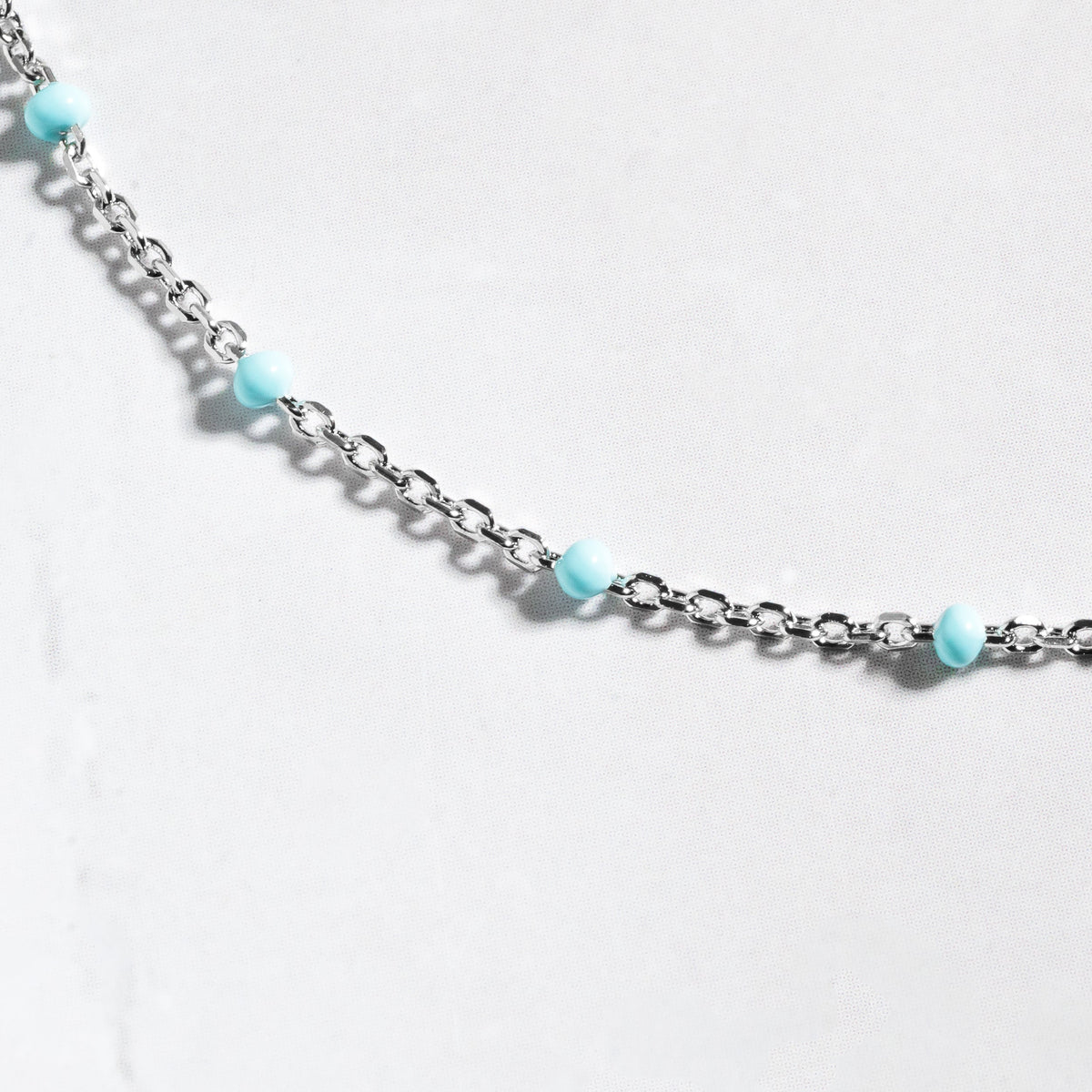 Turquoise Beaded Anklet
