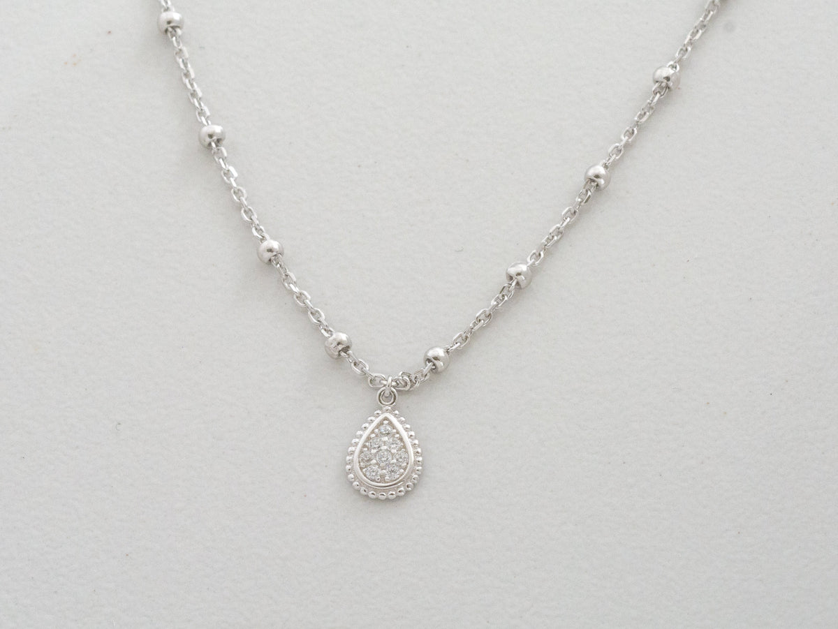Beaded Tear Drop Necklace