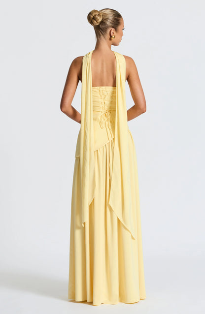 Maliyah Maxi Dress - Lemon