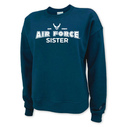 Air Force Sister Ladies Crewneck (Blue)
