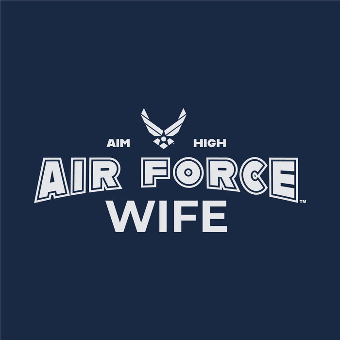 Air Force Wife Ladies T-Shirt (Navy)