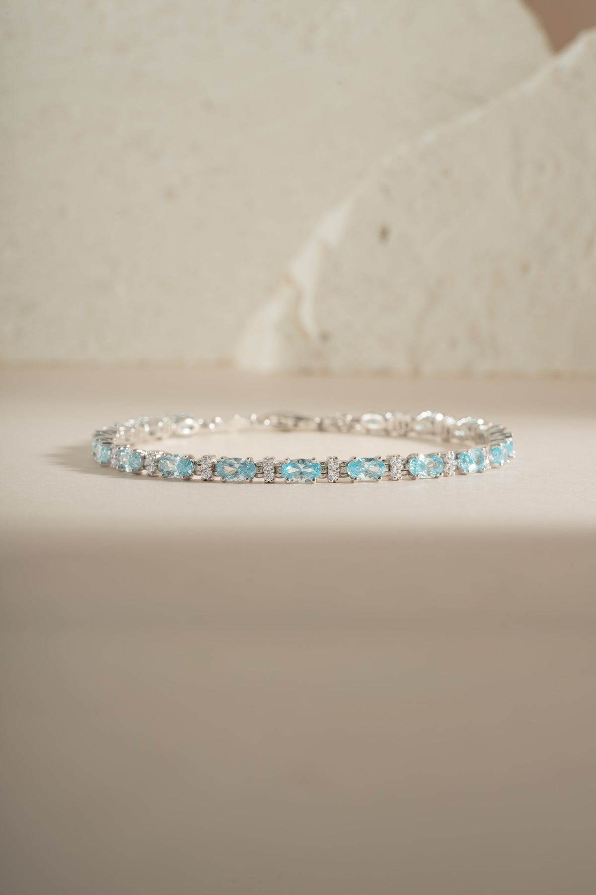 Aquamarine Tennis Bracelet