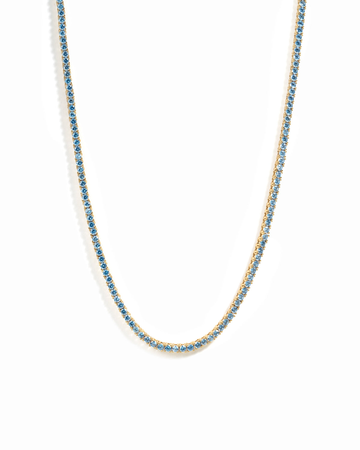 Aquamarine Tennis Necklace