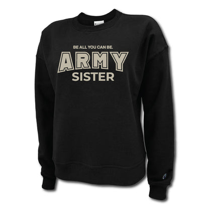 Army Sister Women's Crewneck (Black)