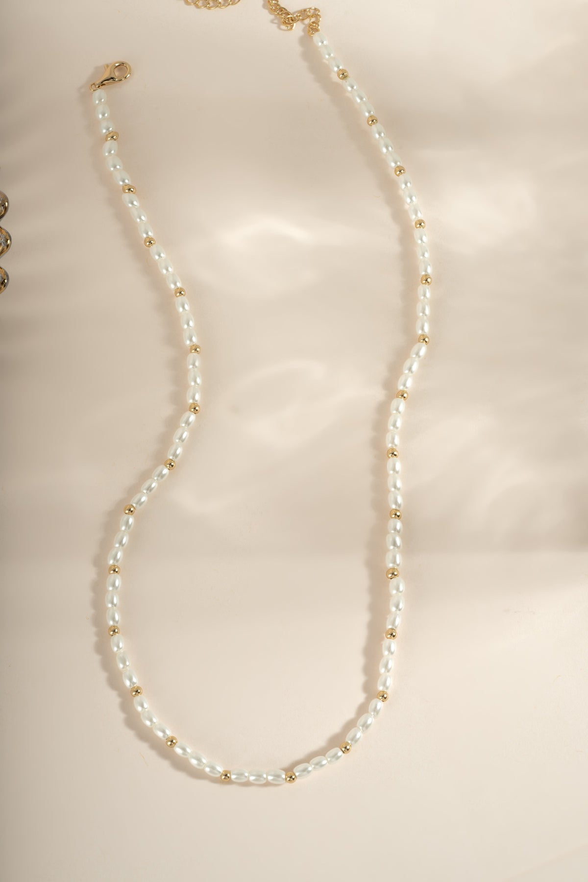 Beaded Pearl Necklace