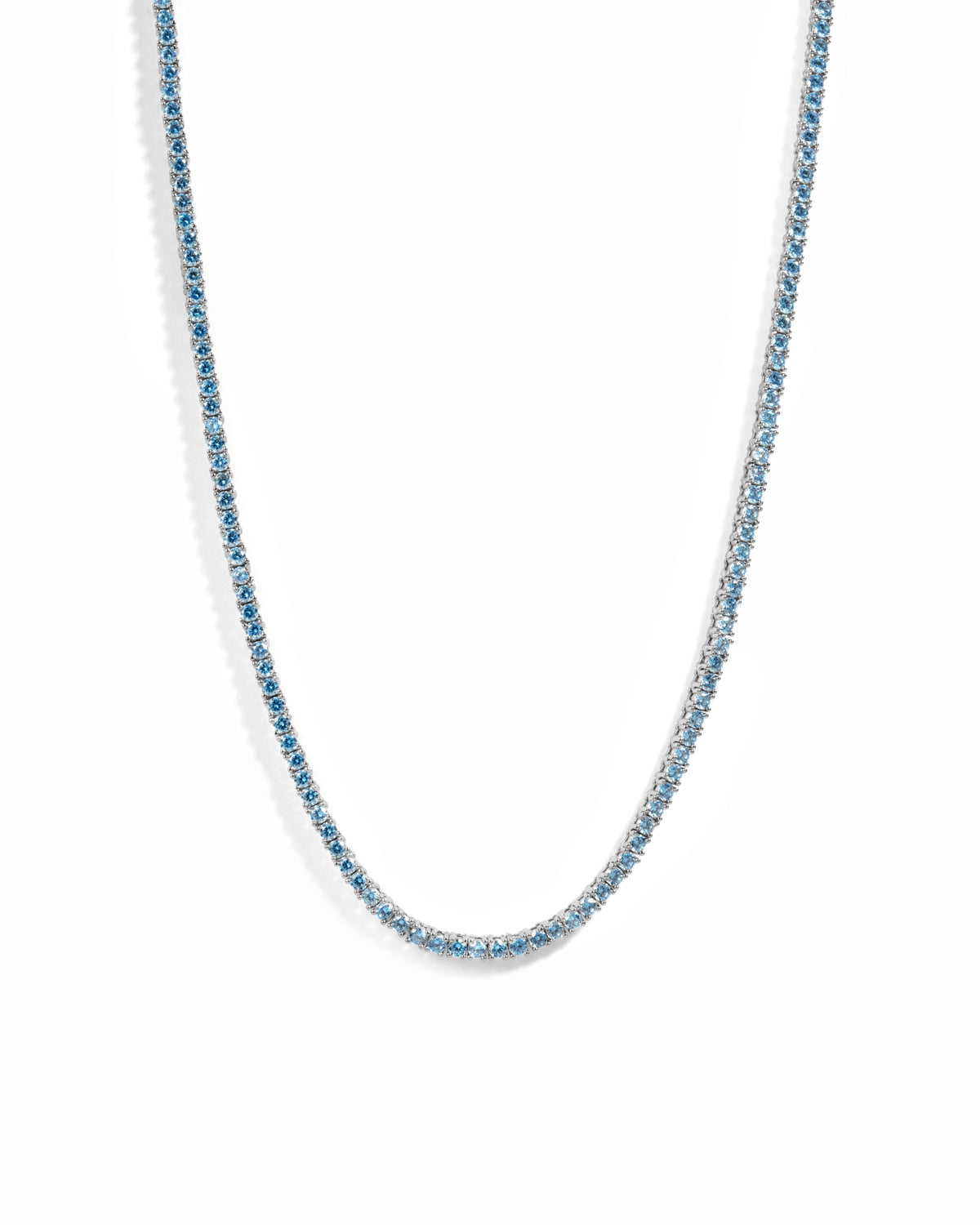 Aquamarine Tennis Necklace