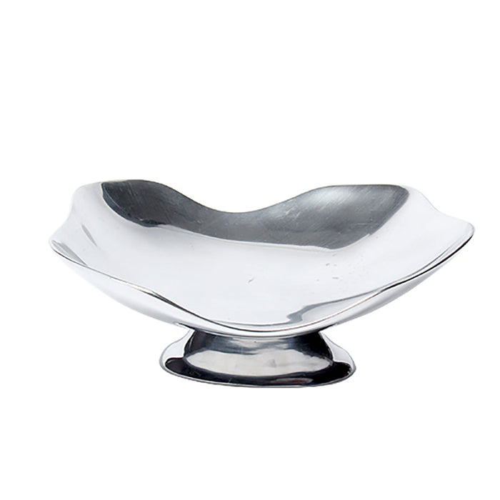 Bowl - 11.5" x 10" Trieste Pedestal Pewter