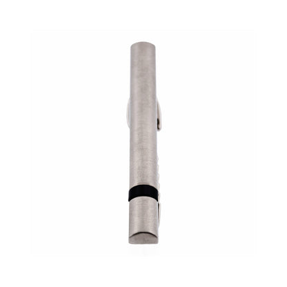 Brush Rhodium Black Tie Bar