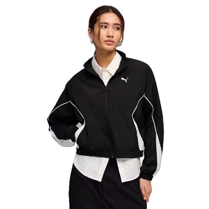 Campera Puma Sport Relaxed Woven Full-Zip Jacket de Mujer
