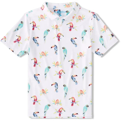 Chubbies Kids' Dude Where's Macaw Polo