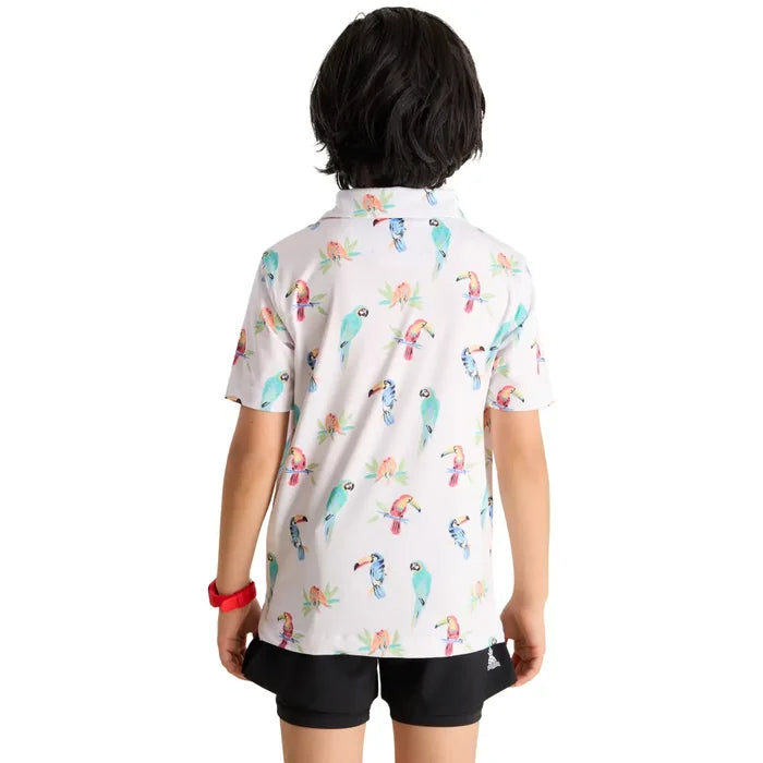 Chubbies Kids' Dude Where's Macaw Polo