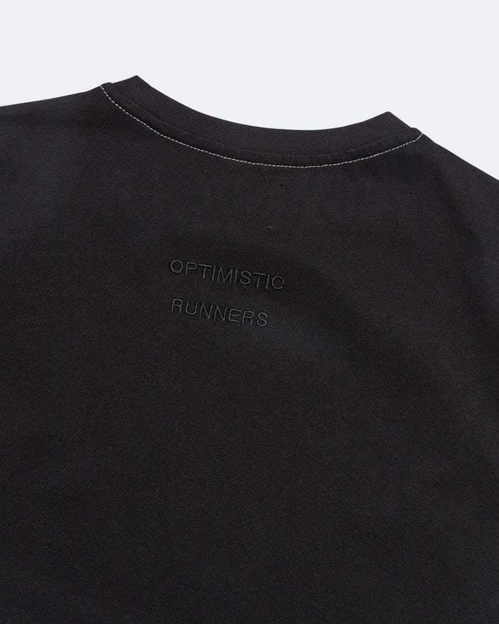 Cotton Crop Tank Top  - Black