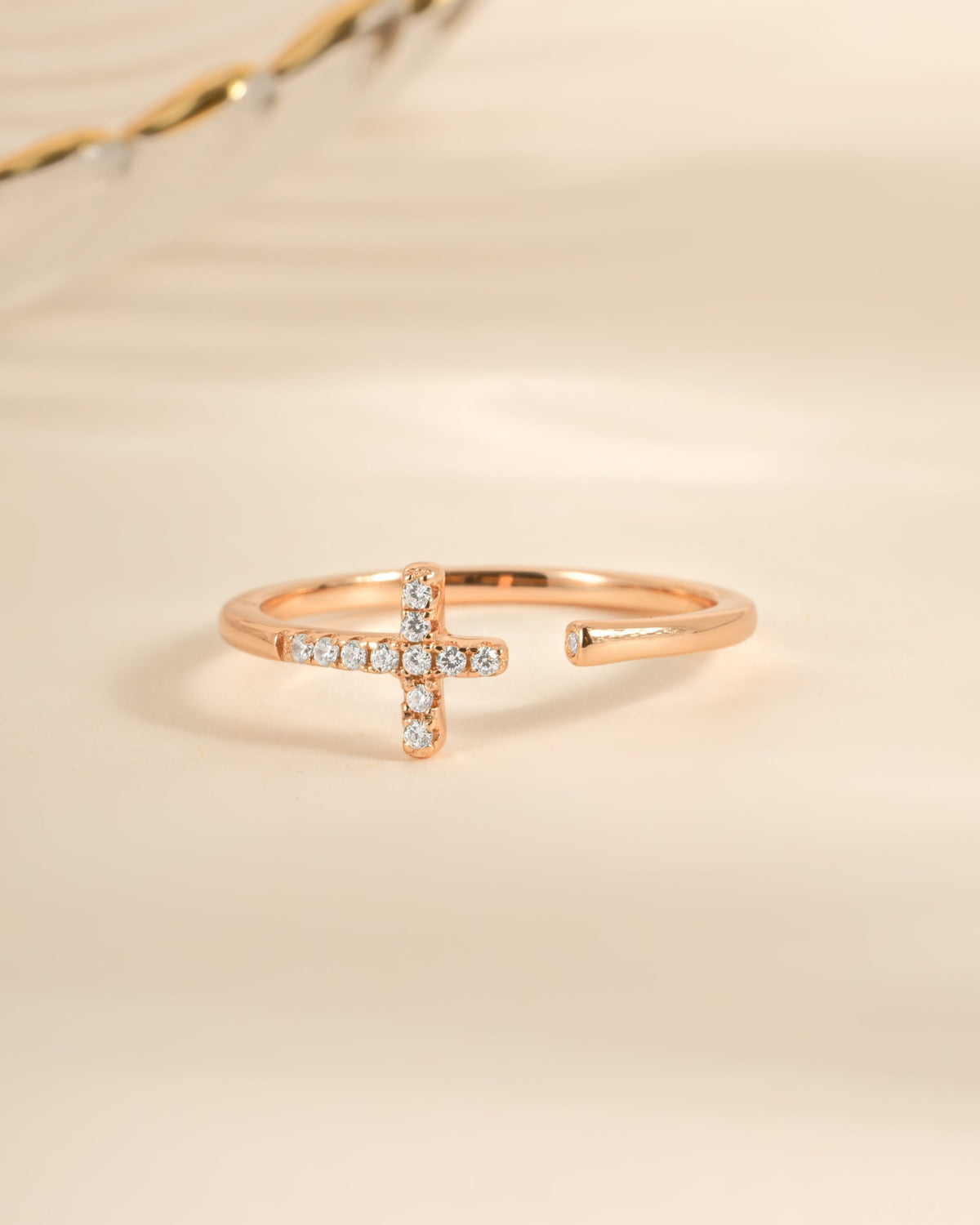 Cross Open Cuff Ring