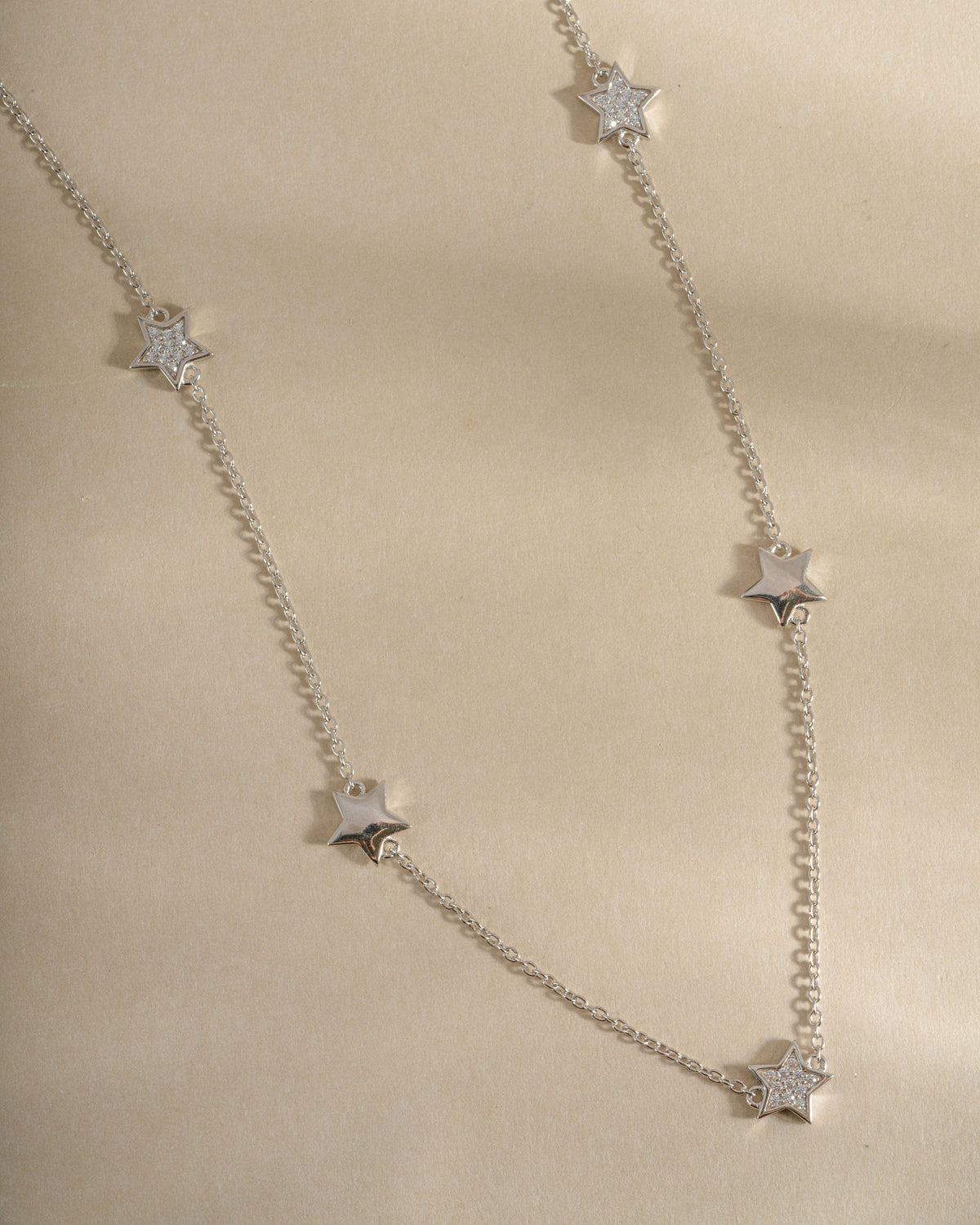 CZ Star Collar Necklace