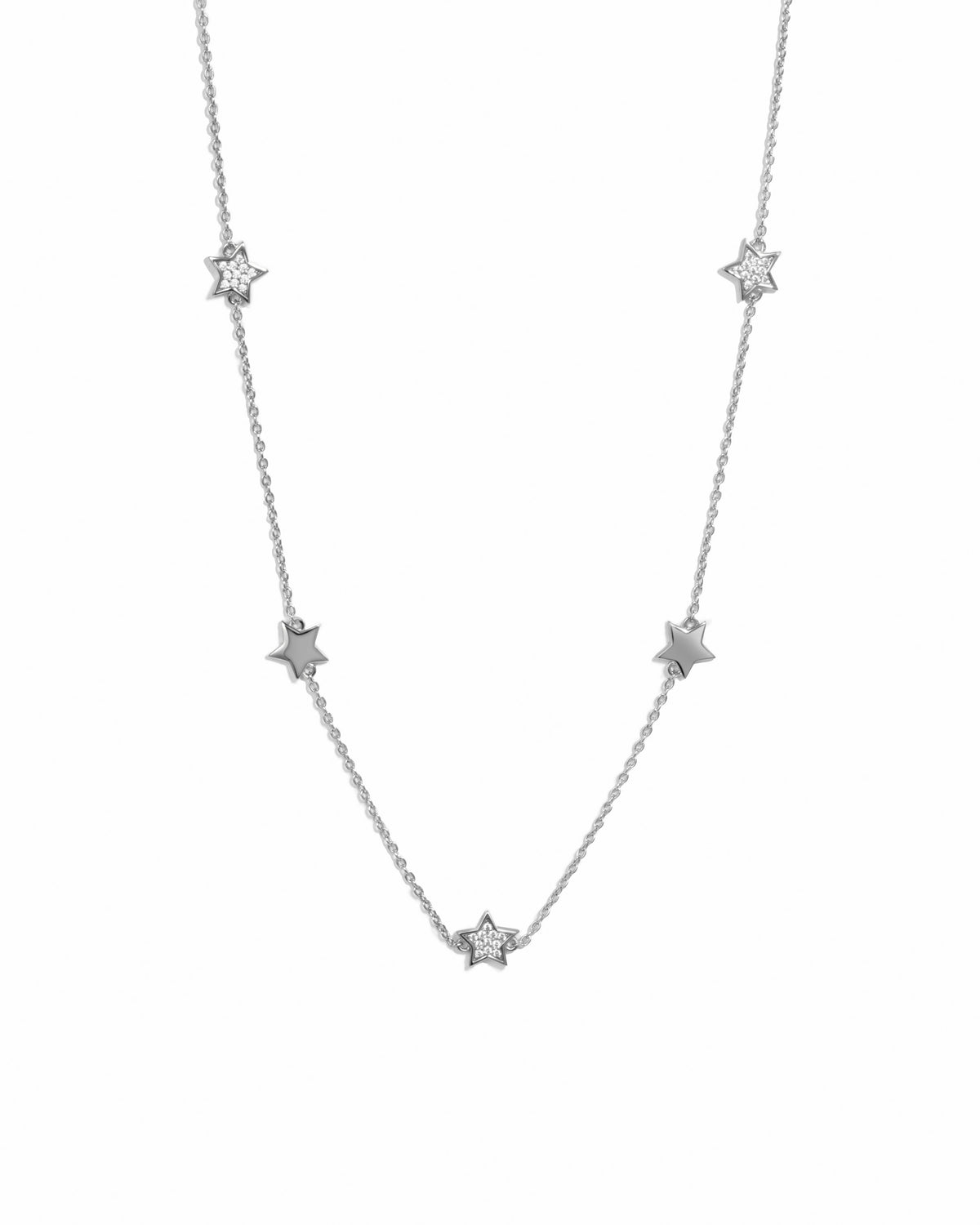 CZ Star Collar Necklace