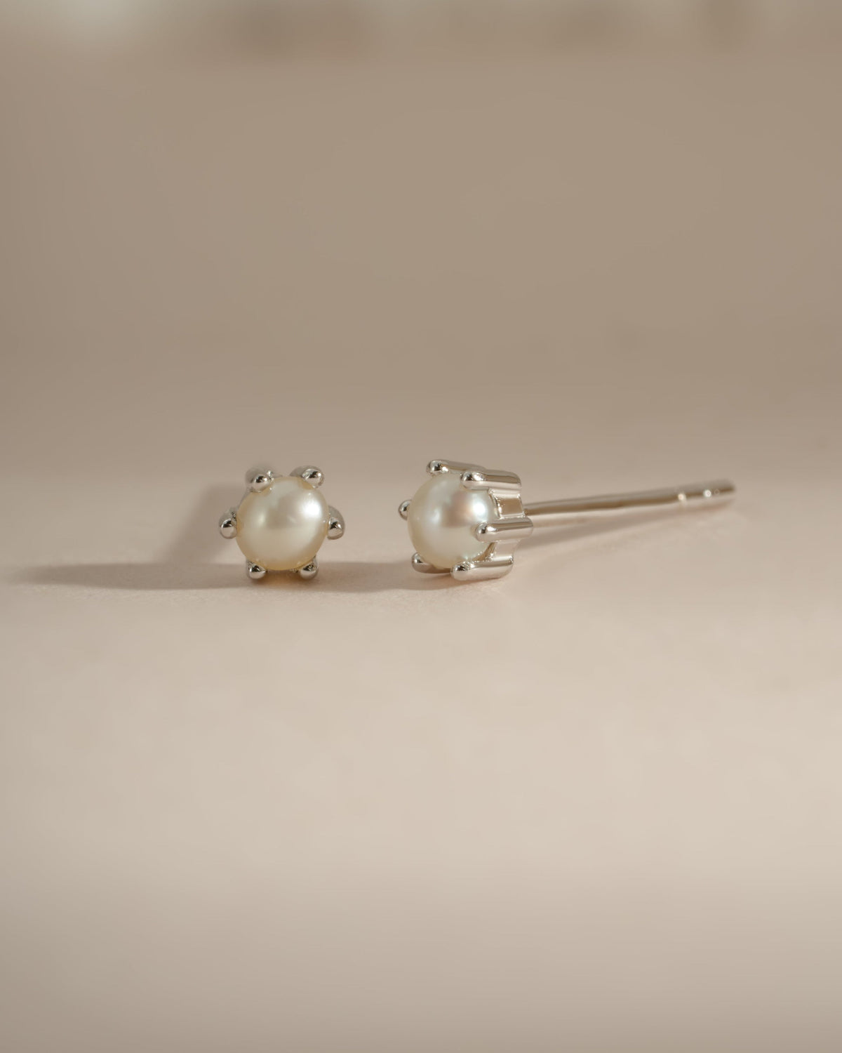 Dainty Pearl Stud Earrings
