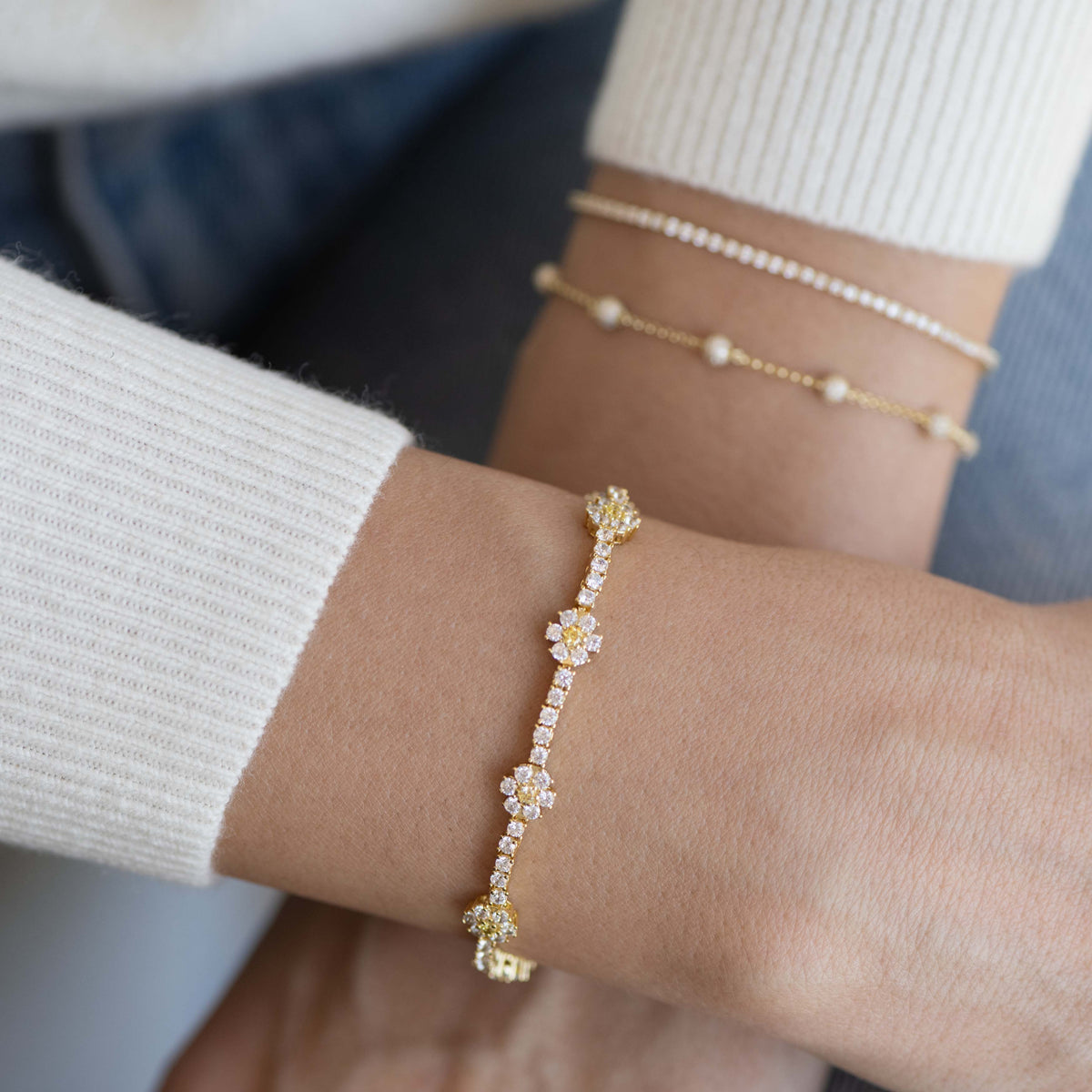 Daisy Tennis Bracelet