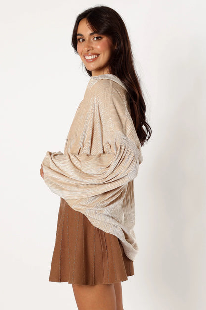 Cadence Long Sleeve Top - Cream