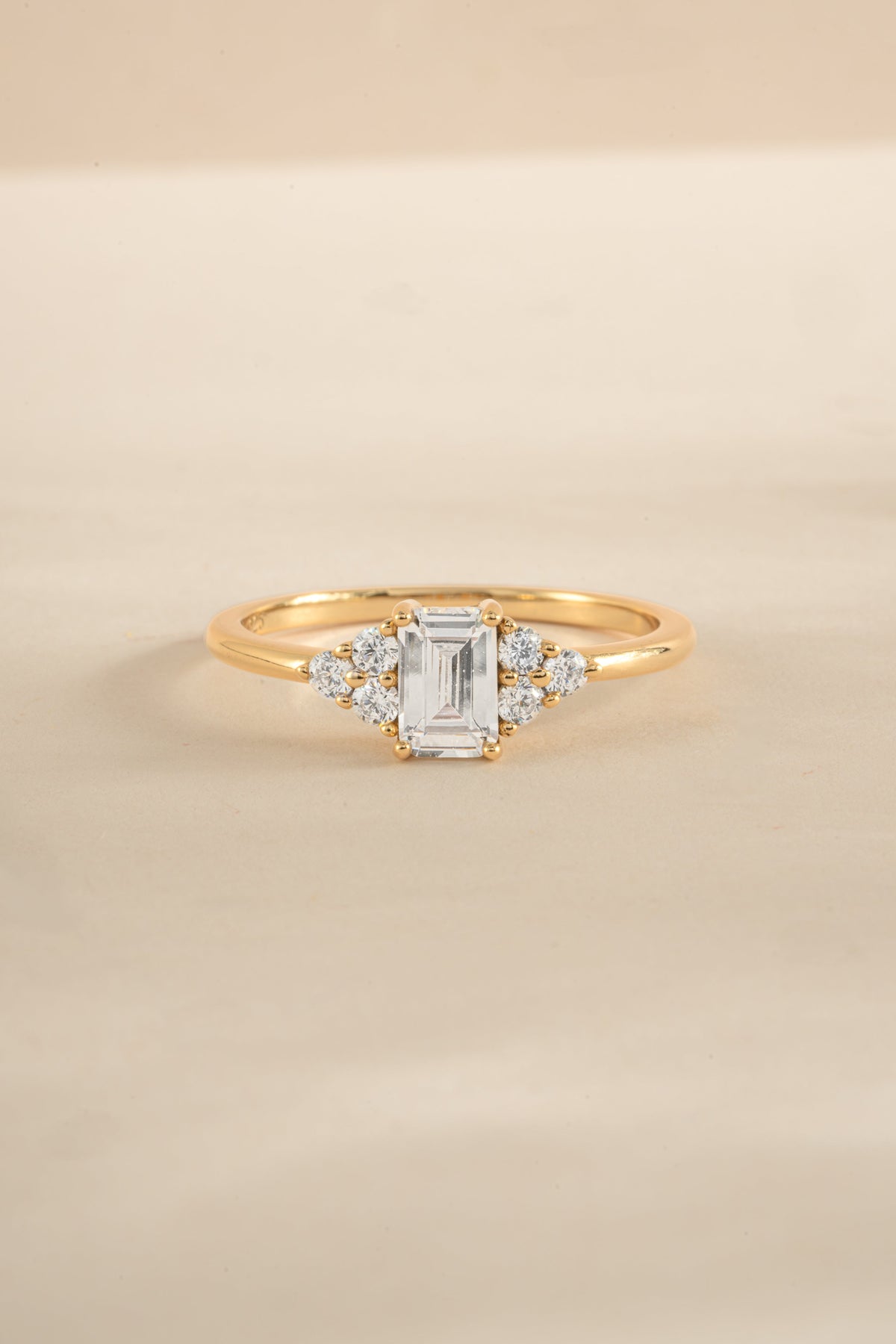Emerald Cut Stacking Ring