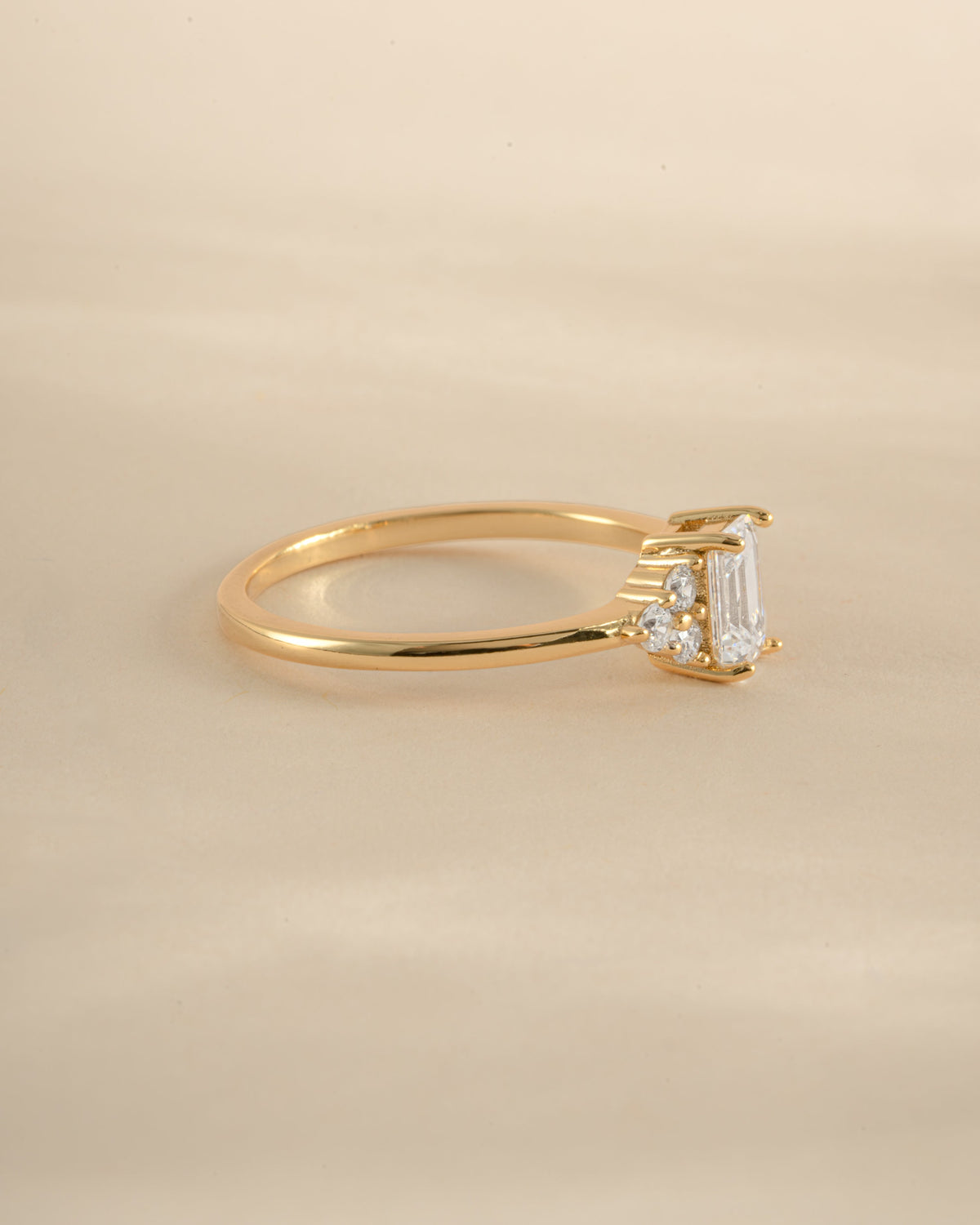 Emerald Cut Stacking Ring
