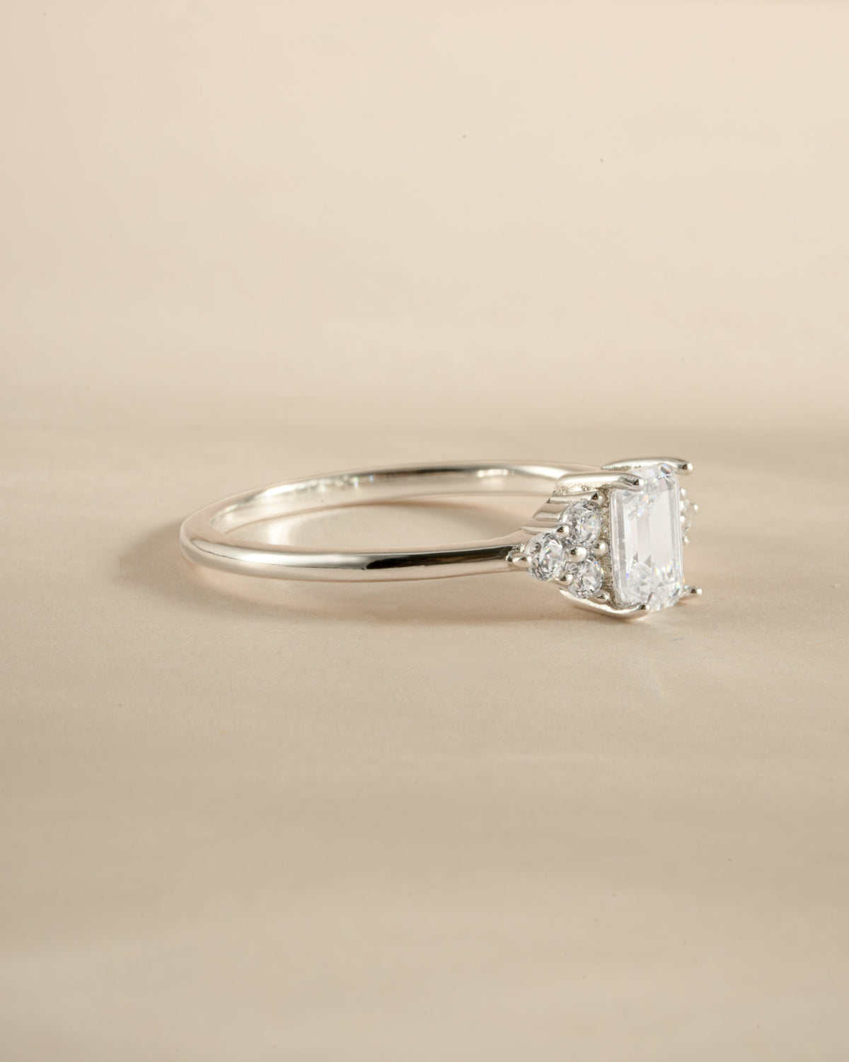 Emerald Cut Stacking Ring