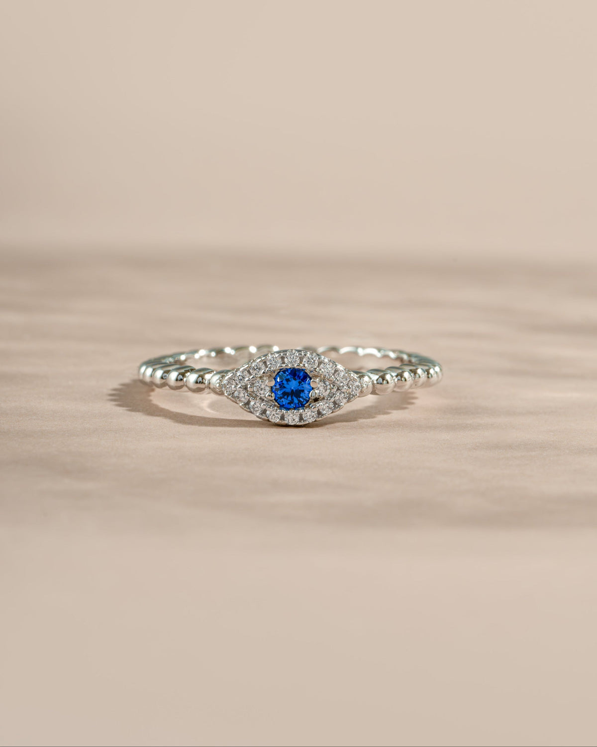 Adjustable Evil Eye Ring