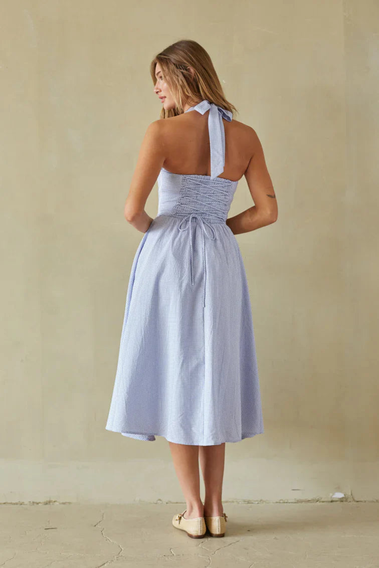 Dorothy Gingham Midi Dress