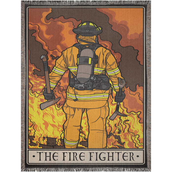 Firefighter Woven Blanket