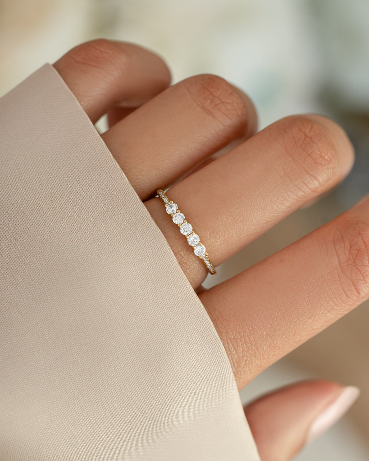 5 Stone CZ Ring