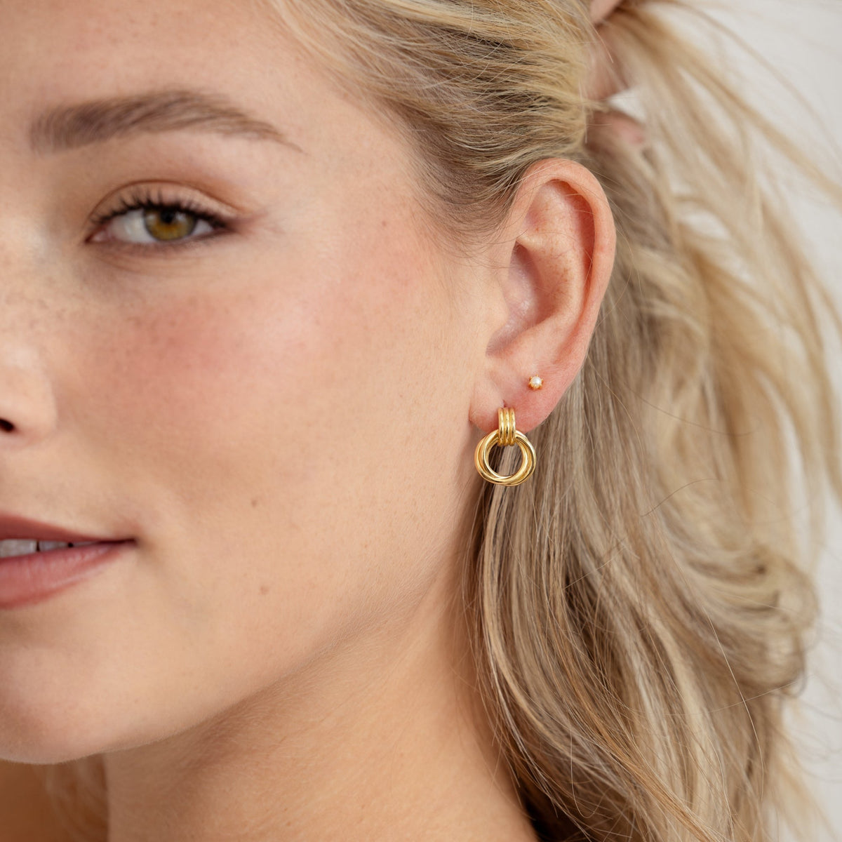 Knot Hoop Earrings