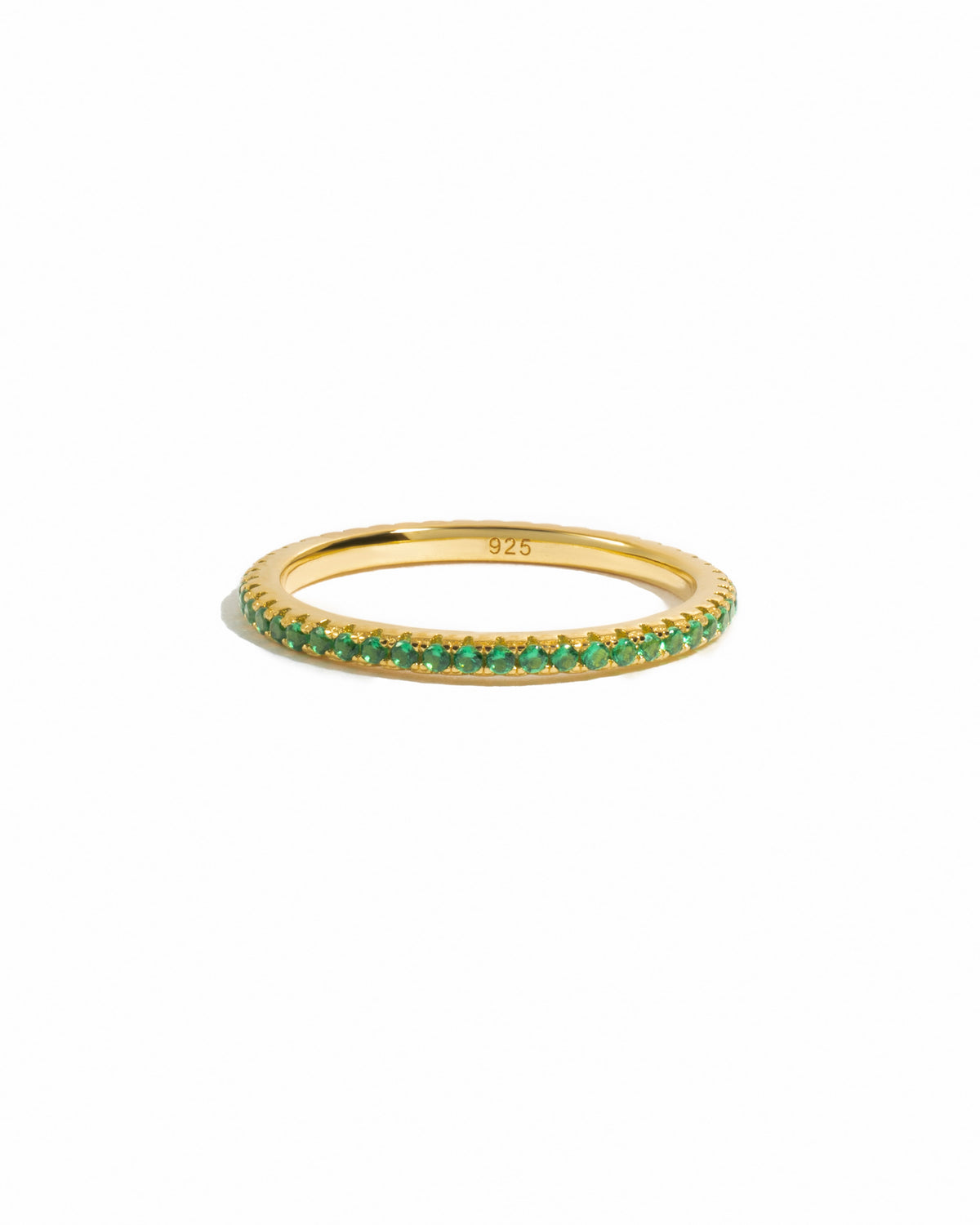 Emerald Birthstone Eternity Ring