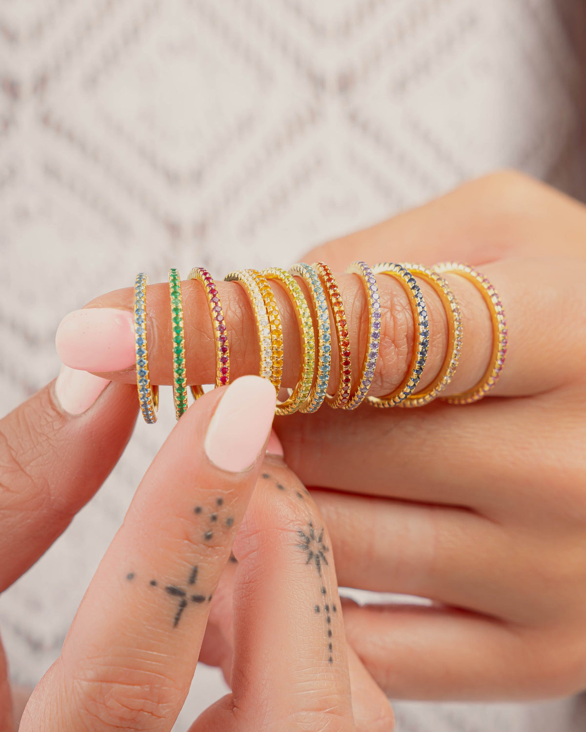 Birthstone Eternity Rings