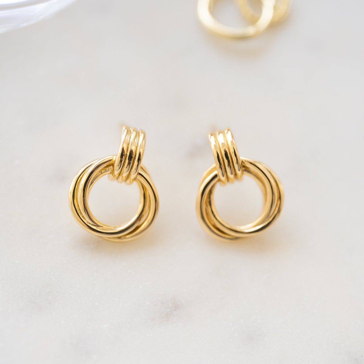 Knot Hoop Earrings