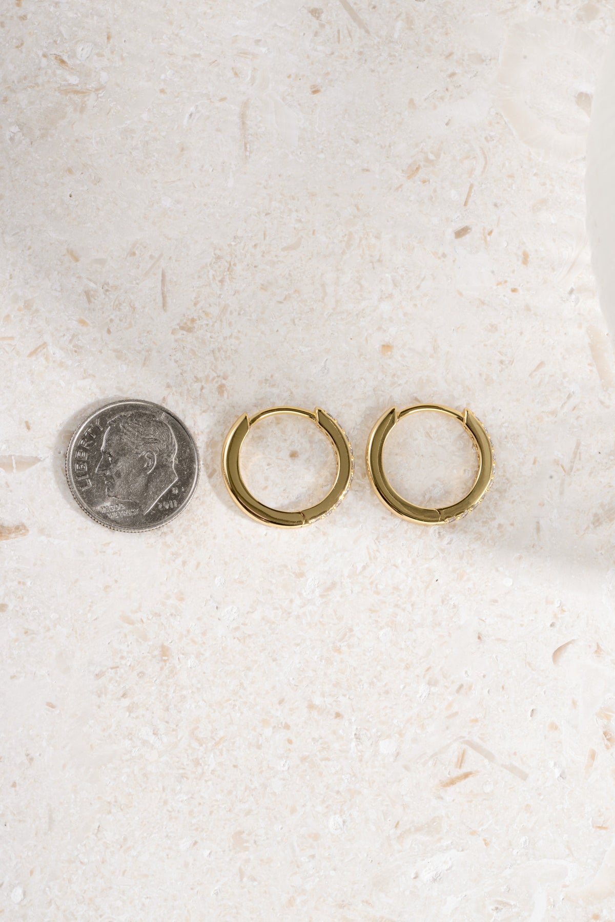 13mm Diamond Huggies (Multiple Sizes Available)
