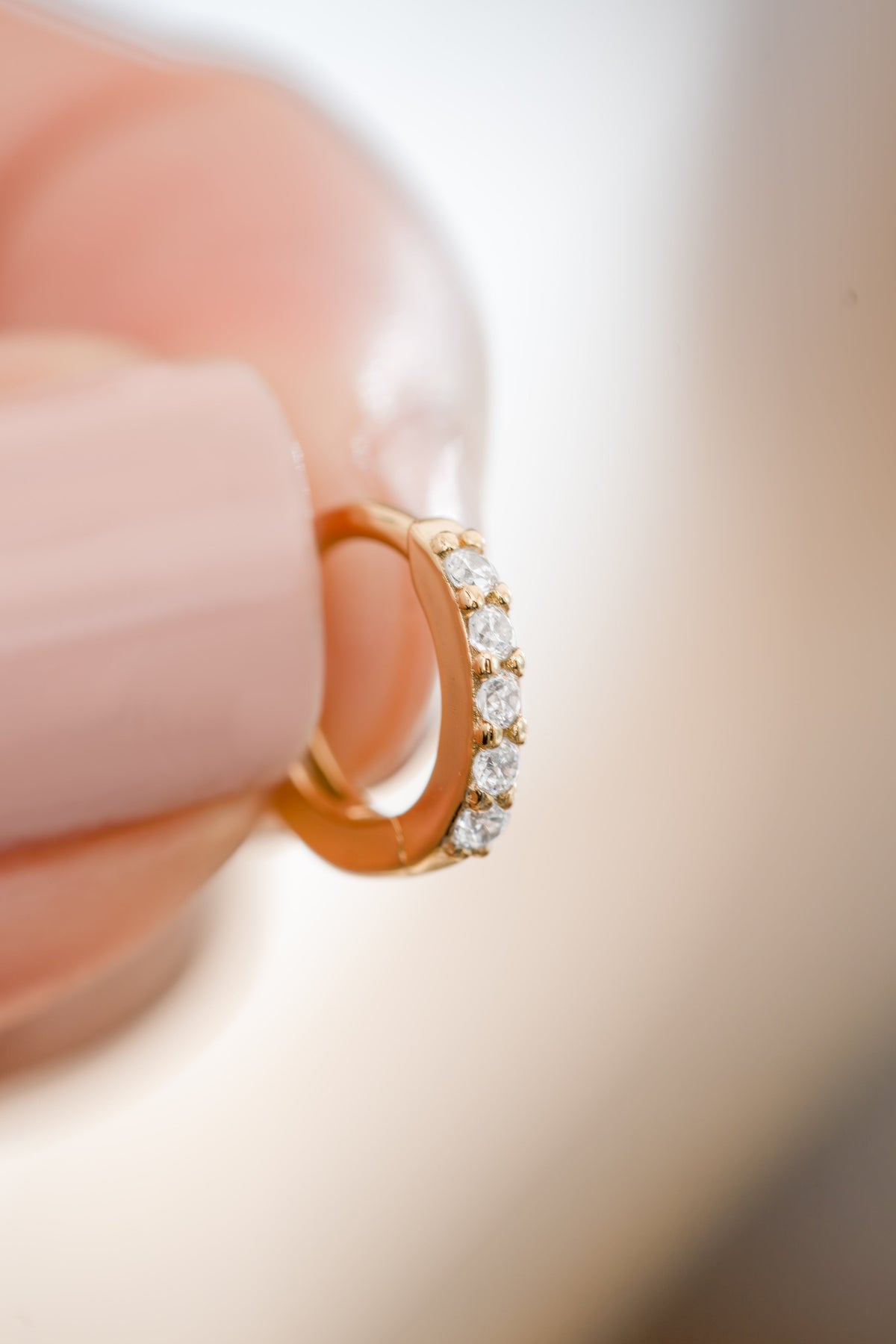 7mm Diamond Huggies (Multiple Sizes Available)