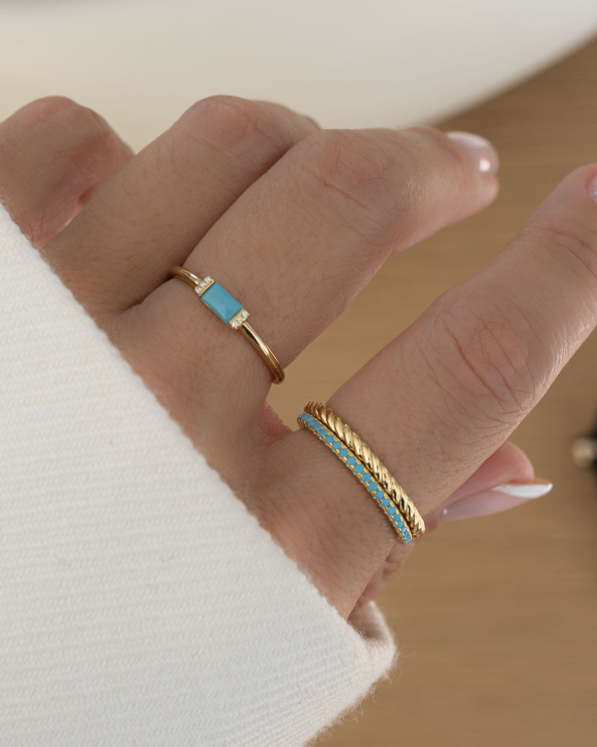 Turquoise Eternity Ring