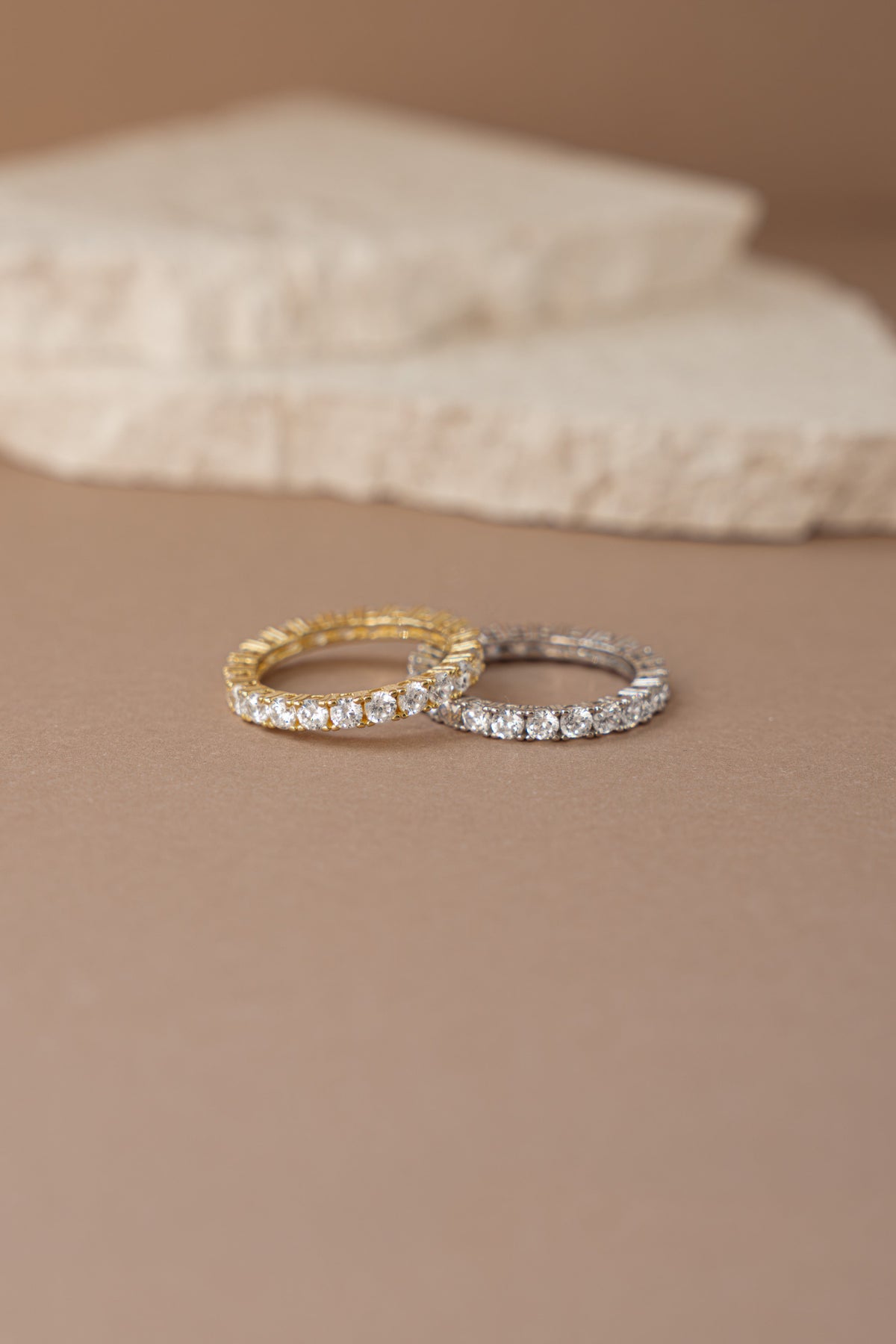 3mm Studded Eternity Ring