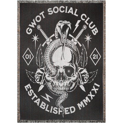 GWOT Social Club Woven Blanket