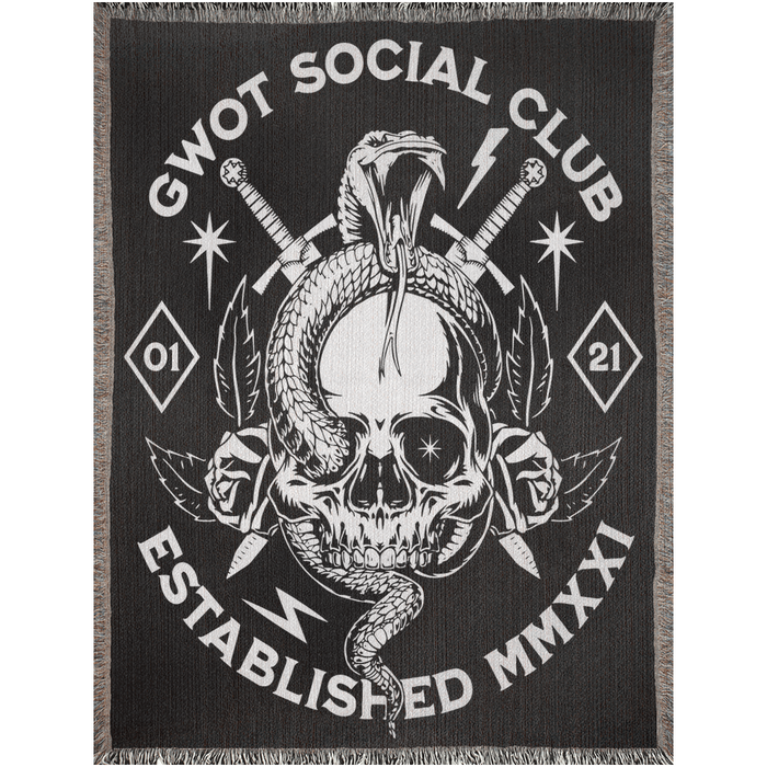 GWOT Social Club Woven Blanket