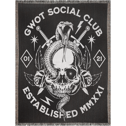 GWOT Social Club Woven Blanket