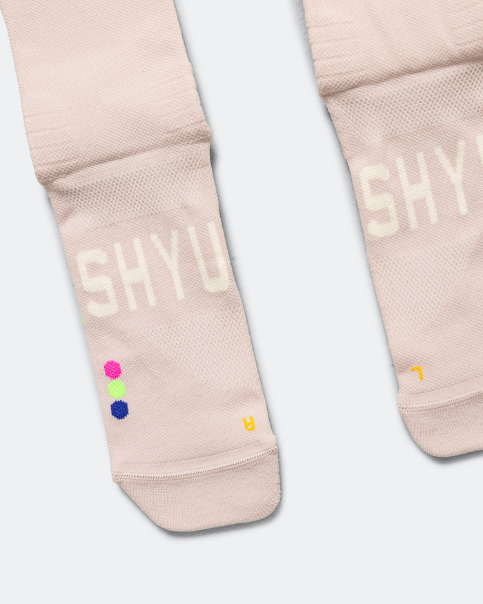 Half Crew Racing Socks - Goat/Sunrise-Peacock