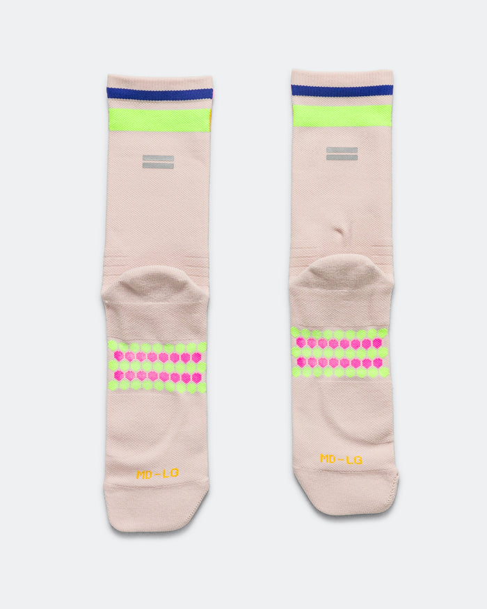 Half Crew Racing Socks - Goat/Sunrise-Peacock