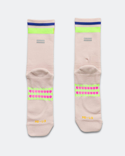 Half Crew Racing Socks - Goat/Sunrise-Peacock