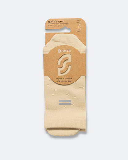 Half Crew Racing Socks - Latte/Latte
