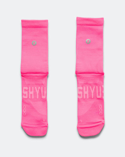 Half Crew Racing Socks - Pink/Pink