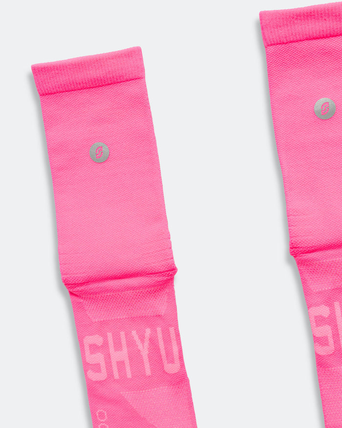 Half Crew Racing Socks - Pink/Pink