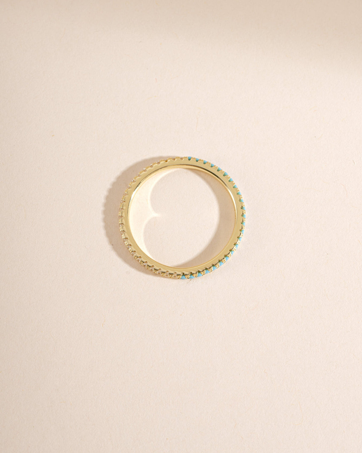 Turquoise & Diamond Eternity Ring